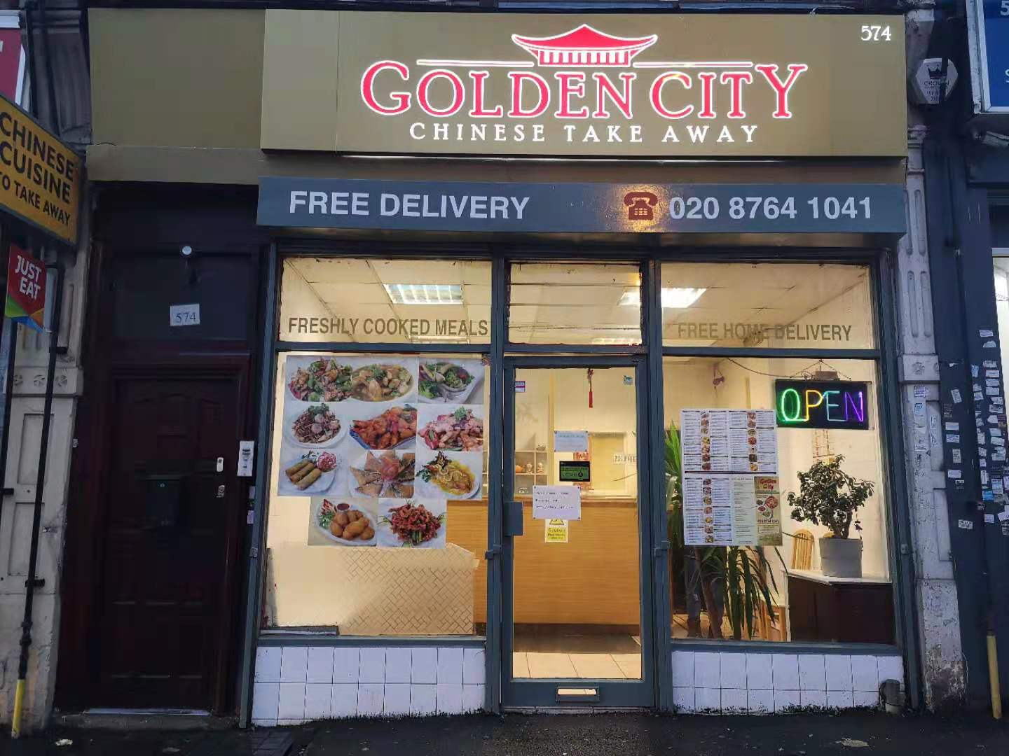 Golden city store just eat